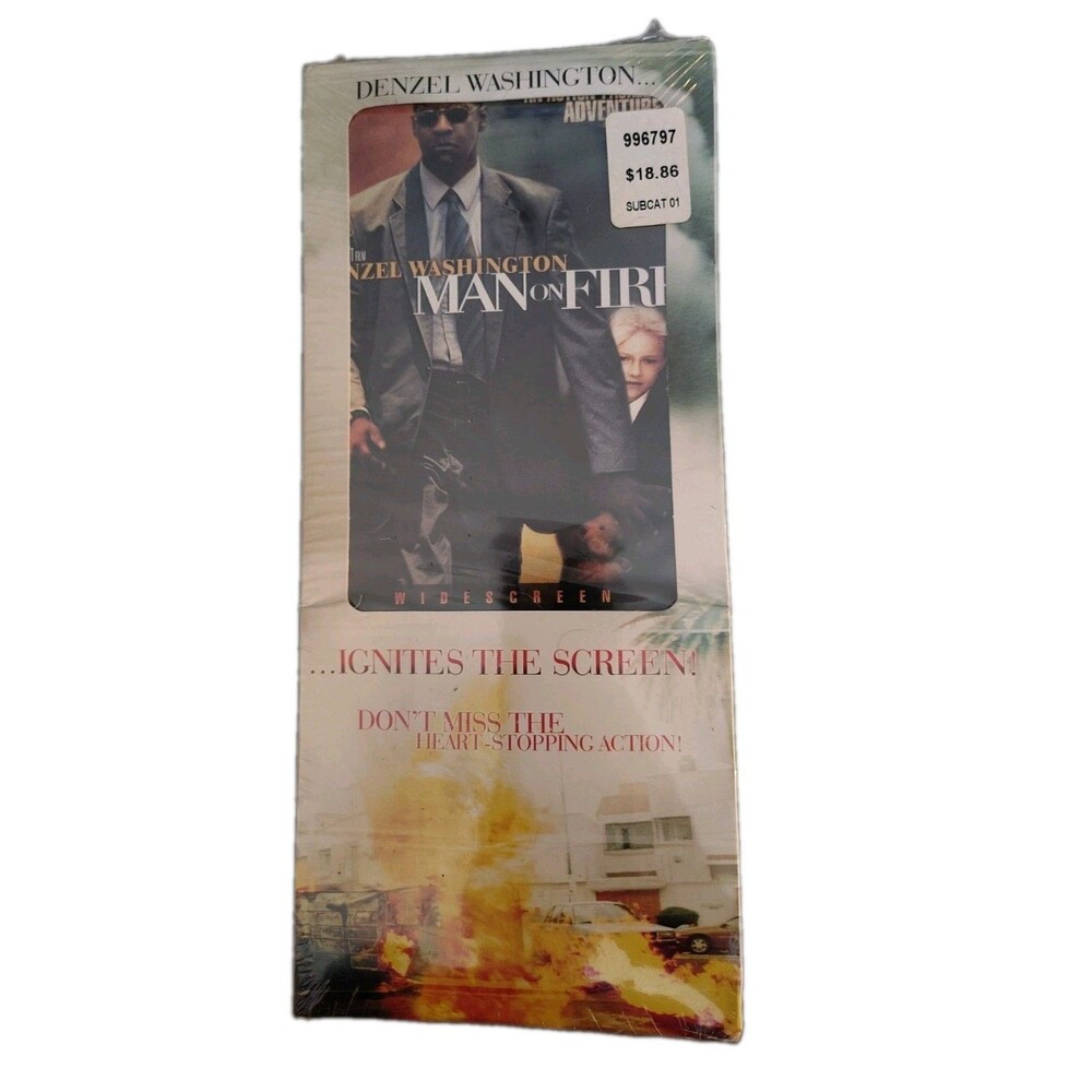 Man on Fire 2004 Widescreen DVD Long Box Brand New Factory Sealed Rare Movie...